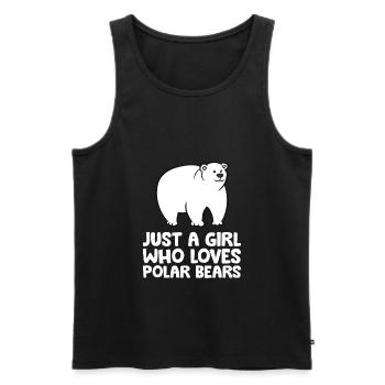 Just a Girl Who Loves Polar Bears - Men's Premium Organic Tank Top - black - Front - Michal (187cm)