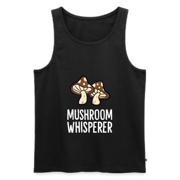 Mushroom Hunter Foraging Mycology Mushroom - Men's Premium Organic Tank Top - black - Front - AI Model Male 178 light (178cm)