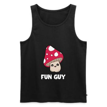 Pilze Pilzsammler Pilzsuche Ich bin ein lustiger - Männer Premium Bio Tank Top - Schwarz - Vorne - AI Model Male 178 light (178cm)