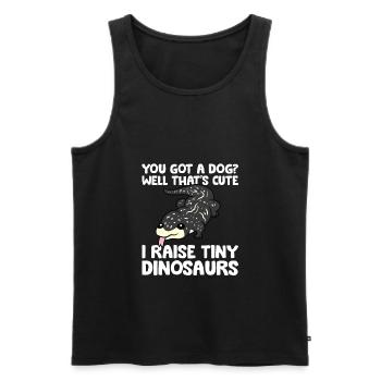 Du hast einen Hund Nun, das ist niedlich Ich - Männer Premium Bio Tank Top - Schwarz - Vorne - Michal (187cm)