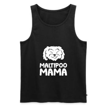 Maltipoo Hund Mama Maltipoo Mama - Männer Premium Bio Tank Top - Schwarz - Vorne - AI Model Male 178 light (178cm)
