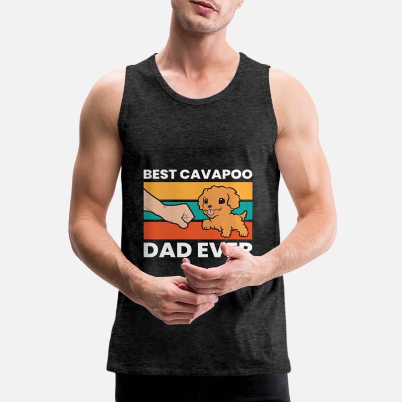 Cavapoo Hund Papa Cavoodle Bester Cavapoo Papa Männer Premium Bio Tank Top