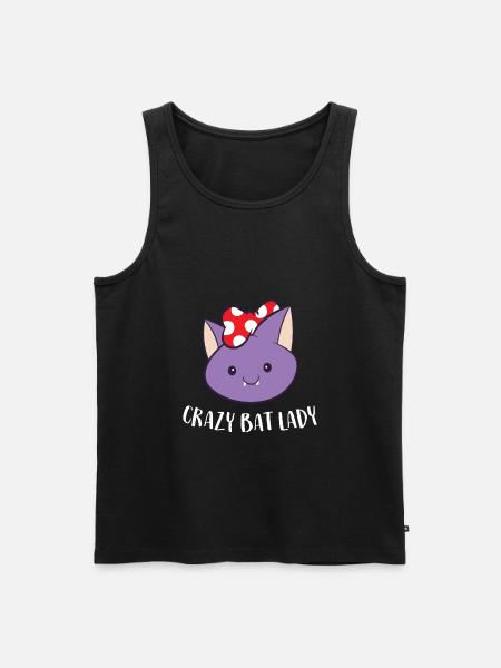 Crazy Bat Lady - Men's Premium Organic Tank Top - black