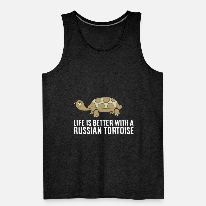 La vie d’animal de compagnie de tortue russe est Débardeur bio Premium Homme