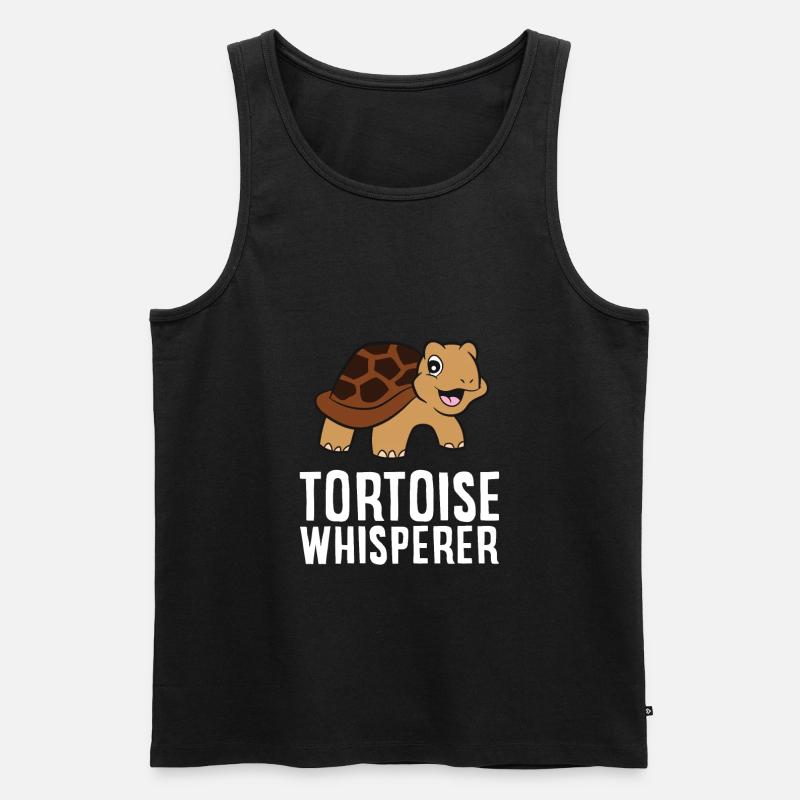 Schildkrötenflüsterer Lustiger - Männer Premium Bio Tank Top - Schwarz