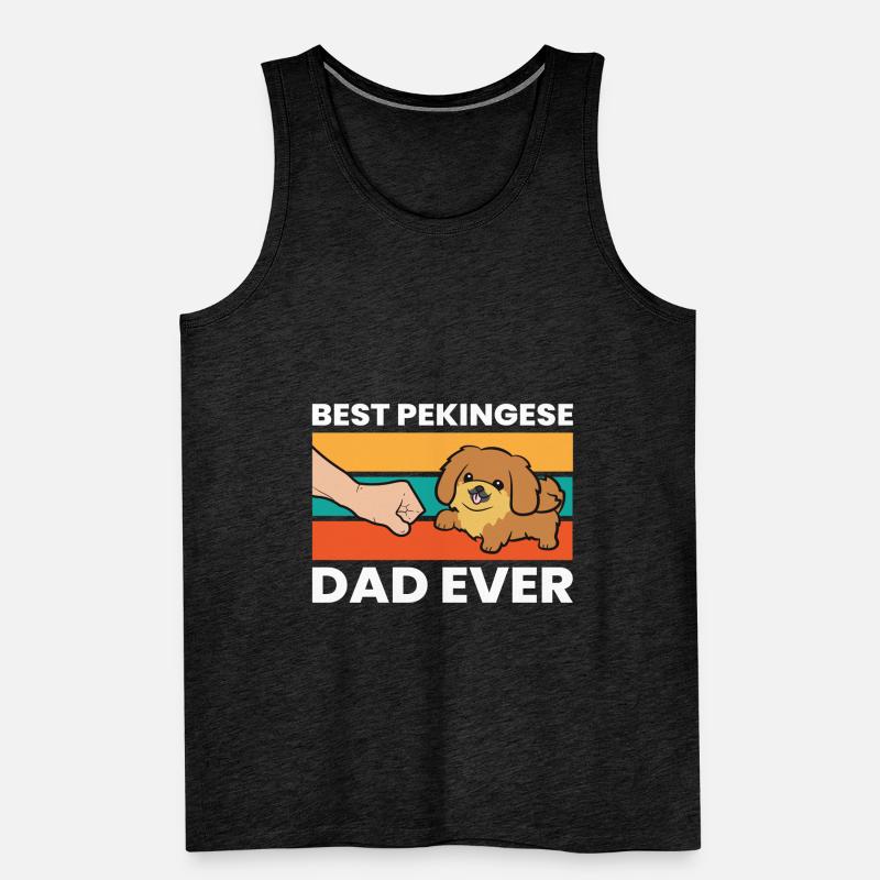 Best Pekingese Dad Ever Men's Premium Organic Tank Top