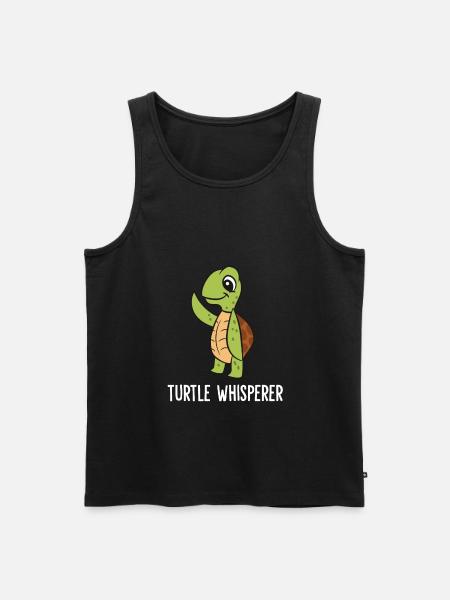 Funny Turtle Lover Turtle Whisperer - Men's Premium Organic Tank Top - black