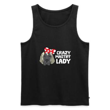 Mastiff Mom Italian Cane Corso Verrückte Mastiff - Männer Premium Bio Tank Top - Schwarz - Vorne - AI Model Male 178 light (178cm)