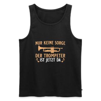 Trompete Musikverein Trompeter - Männer Premium Bio Tank Top - Schwarz - Vorne - Michal (187cm)