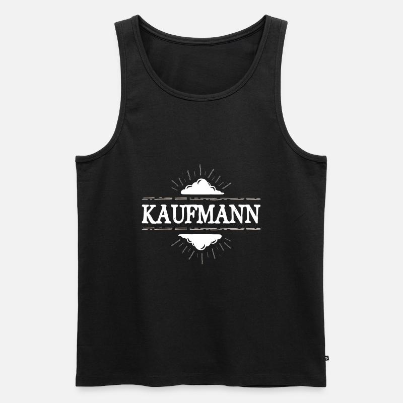 Kaufmann Beruf - Männer Premium Bio Tank Top - Schwarz