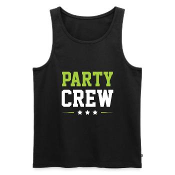 Party Crew - Männer Premium Bio Tank Top - Schwarz - Vorne - AI Model Male 178 light (178cm)