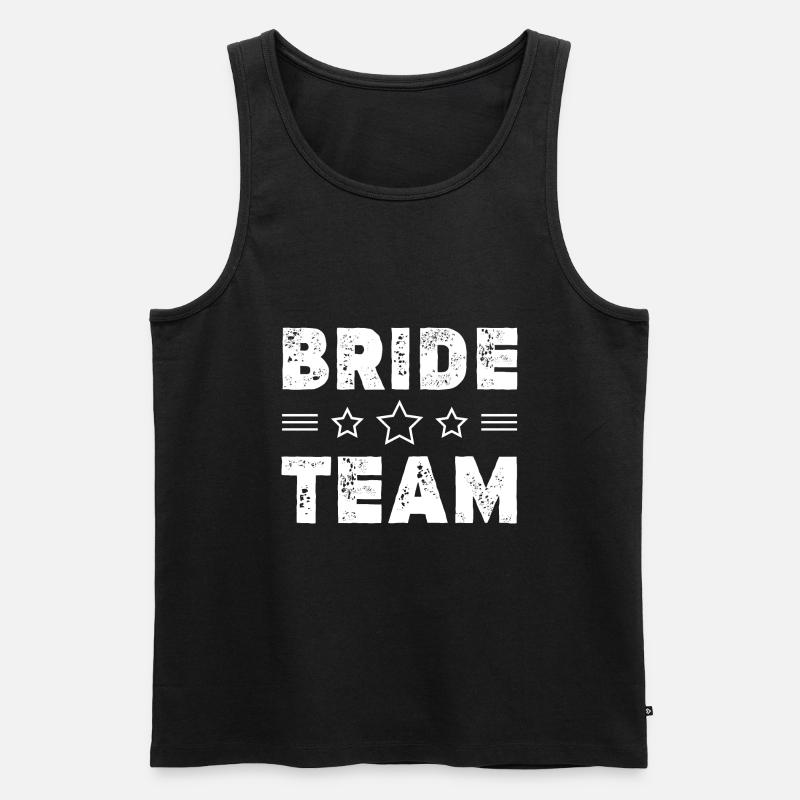 Bride Team - Männer Premium Bio Tank Top - Schwarz
