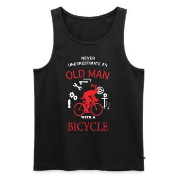 Bicycle Hell - Men's Premium Organic Tank Top - black - Front - AI Model Male 178 light (178cm)