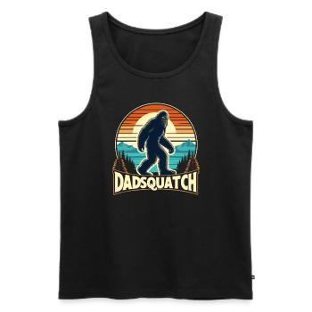 Bigfoot DADSQUATCH Dad Dad Dad Gift - Men's Premium Organic Tank Top - black - Front - Michal (187cm)