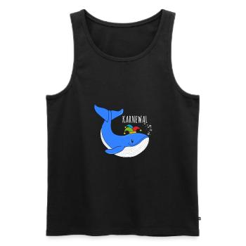 Karnewal Wal Kostüm Verkleidung Fasching Karneval - Männer Premium Bio Tank Top - Schwarz - Vorne - Michal (187cm)