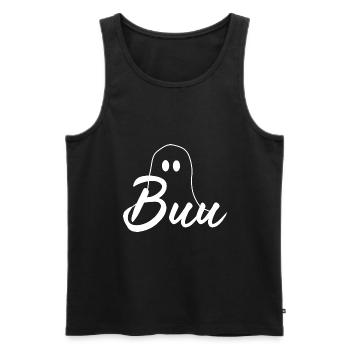 T-shirt d’Halloween Ghost spooky chemise mignonne - Débardeur bio Premium Homme - noir - Devant - Michal (187cm)