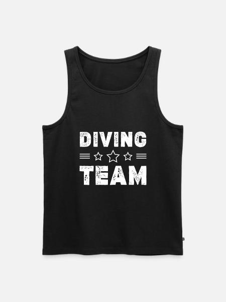 Diving Team - Men's Premium Organic Tank Top - black
