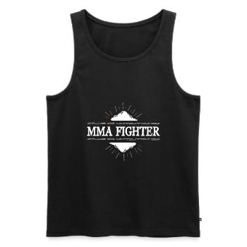 MMA Fighter Mixed Martial Arts - Männer Premium Bio Tank Top - Schwarz - Vorne - Michal (187cm)