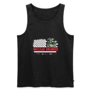 Kernenergie Spruch für Kernenergie - Männer Premium Bio Tank Top - Schwarz - Vorne - Michal (187cm)