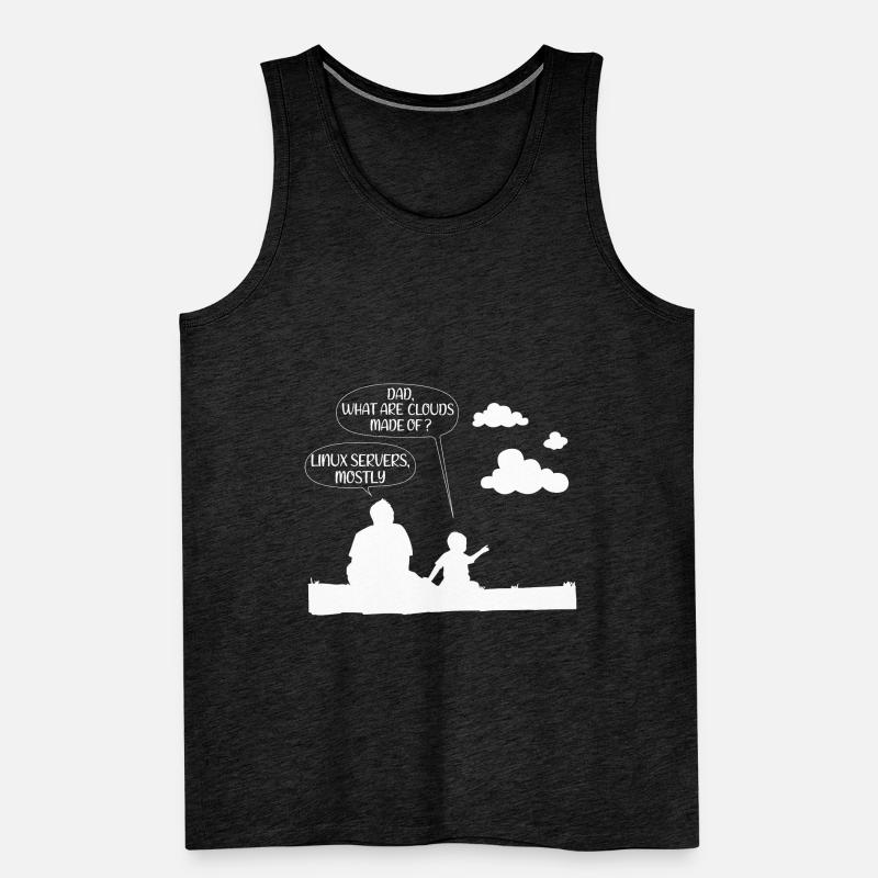 Clouds are mostly made of linux server Geschenk Männer Premium Bio Tank Top
