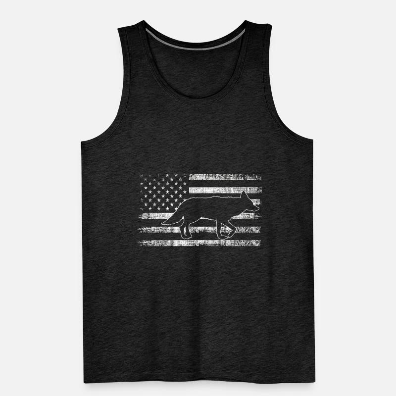 Conception de coyote pour les réacteurs de coyote Débardeur bio Premium Homme