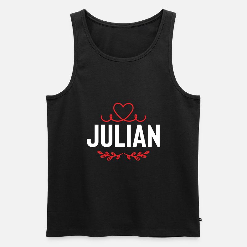 Julian - Männer Premium Bio Tank Top - Schwarz