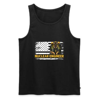 Nuklearingenieur für Kernkraftwerk und Kernenergie - Männer Premium Bio Tank Top - Schwarz - Vorne - Michal (187cm)