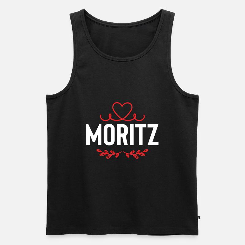 Moritz - Männer Premium Bio Tank Top - Schwarz