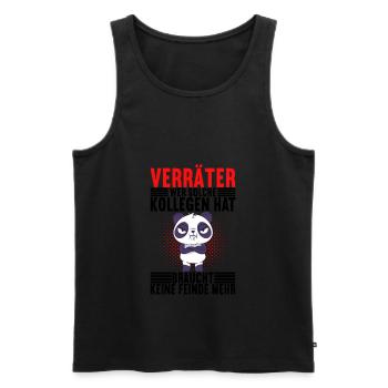 Abschiedsgeschenk Jobwechsel Kollege - Männer Premium Bio Tank Top - Schwarz - Vorne - AI Model Male 178 light (178cm)