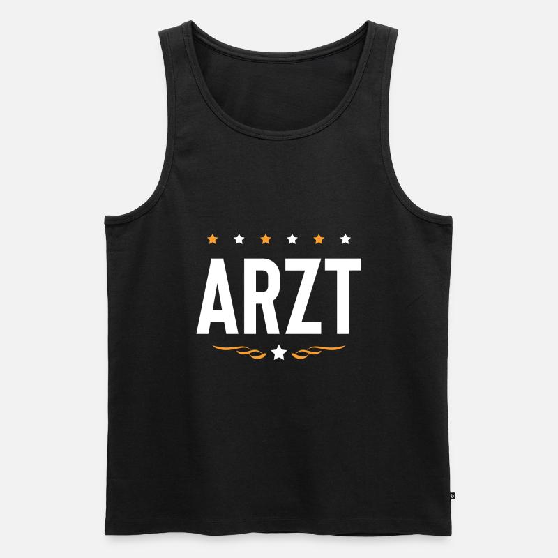 Arzt Beruf - Männer Premium Bio Tank Top - Schwarz