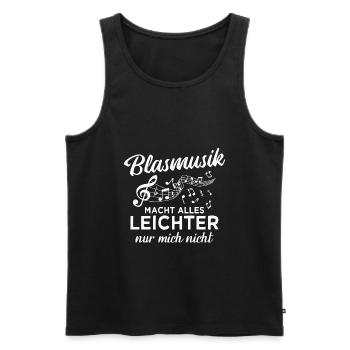 Blasmusik Blaskapelle Blasorchester Musik - Männer Premium Bio Tank Top - Schwarz - Vorne - Michal (187cm)