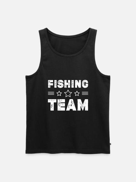 Équipe de pêche - Débardeur bio Premium Homme - noir