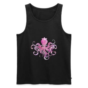 OCTOPUS OCTOPUS OCTOPUS - Débardeur bio Premium Homme - noir - Devant - Michal (187cm)