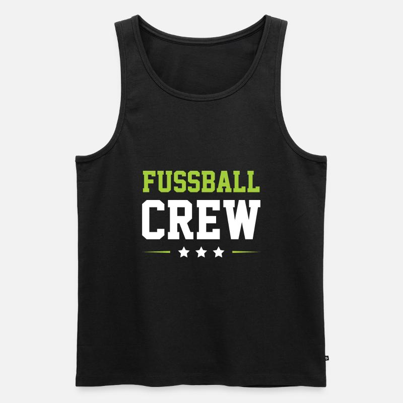 Fussball Crew - Männer Premium Bio Tank Top - Schwarz