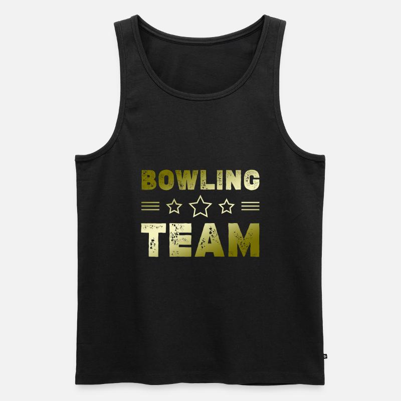 Bowling Team - Männer Premium Bio Tank Top - Schwarz