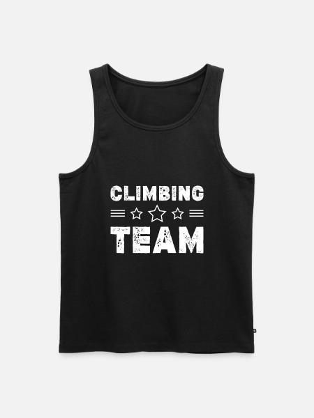 Climbing Team - Men's Premium Organic Tank Top - black
