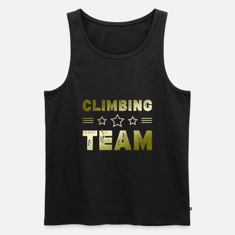 Climbing Team - Männer Premium Bio Tank Top - Schwarz