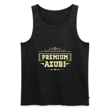 Premium Azubi - Männer Premium Bio Tank Top - Schwarz - Vorne - Michal (187cm)