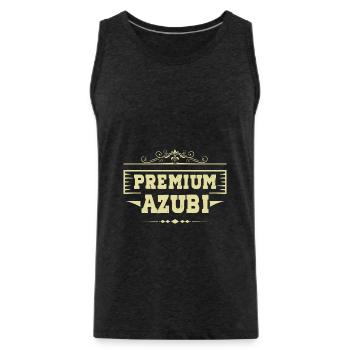 Premium Azubi - Männer Premium Bio Tank Top - Anthrazit - Vorne - Alexander (188cm)