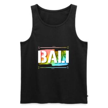 Bali - Débardeur bio Premium Homme - noir - Devant - Michal (187cm)