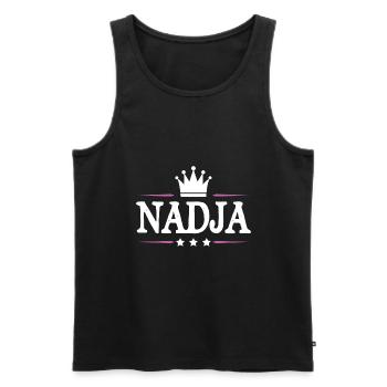 Nadja - Débardeur bio Premium Homme - noir - Devant - Michal (187cm)