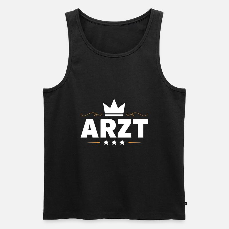 Arzt Beruf - Männer Premium Bio Tank Top - Schwarz