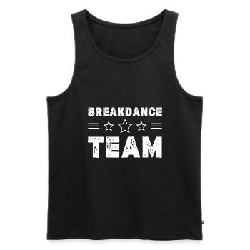 Breakdance Team - Men's Premium Organic Tank Top - black - Front - AI Model Male 178 light (178cm)