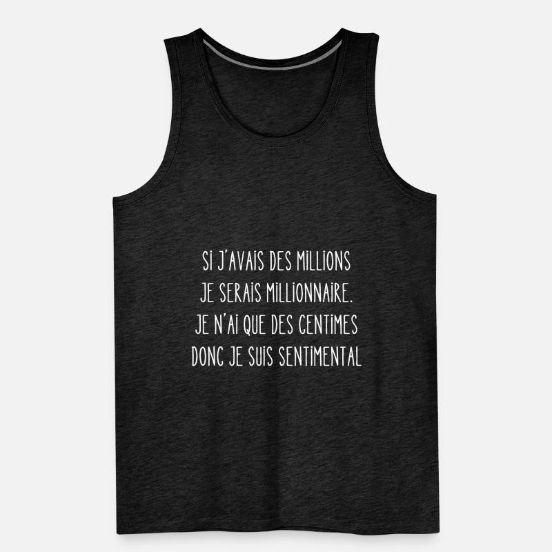 si j'avais des millions Débardeur bio Premium Homme