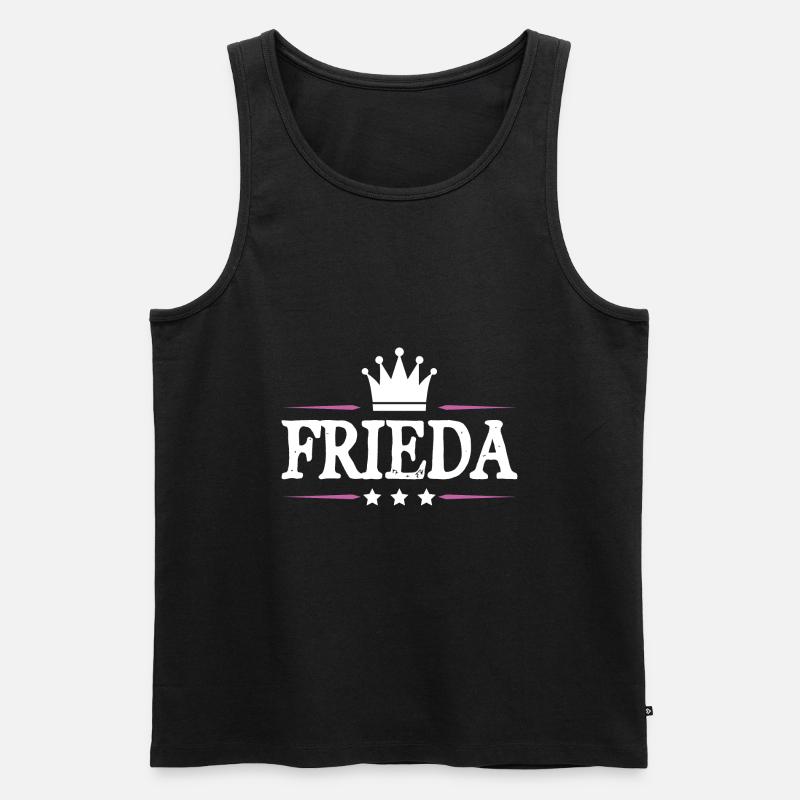 Frieda - Männer Premium Bio Tank Top - Schwarz