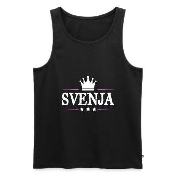 Svenja - Männer Premium Bio Tank Top - Schwarz - Vorne - Michal (187cm)