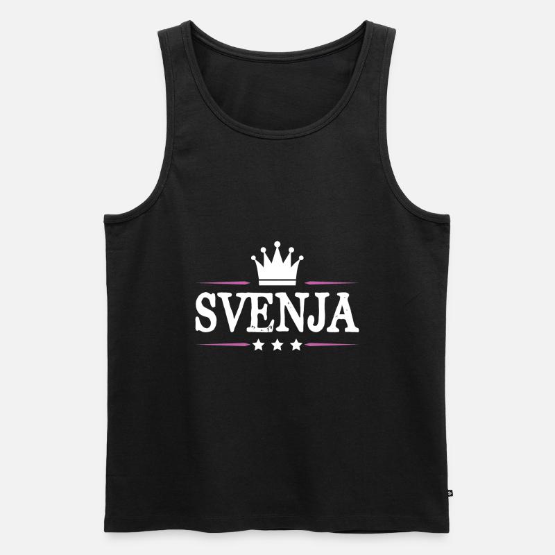 Svenja - Männer Premium Bio Tank Top - Schwarz