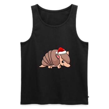 Armadillo Comic Christmas - Débardeur bio Premium Homme - noir - Devant - Michal (187cm)