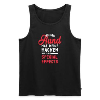 My dog - Men's Premium Organic Tank Top - black - Front - AI Model Male 178 light (178cm)