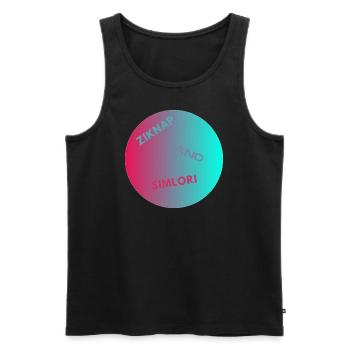 Ziknap-Simlori Shirt - Men's Premium Organic Tank Top - black - Front - Michal (187cm)